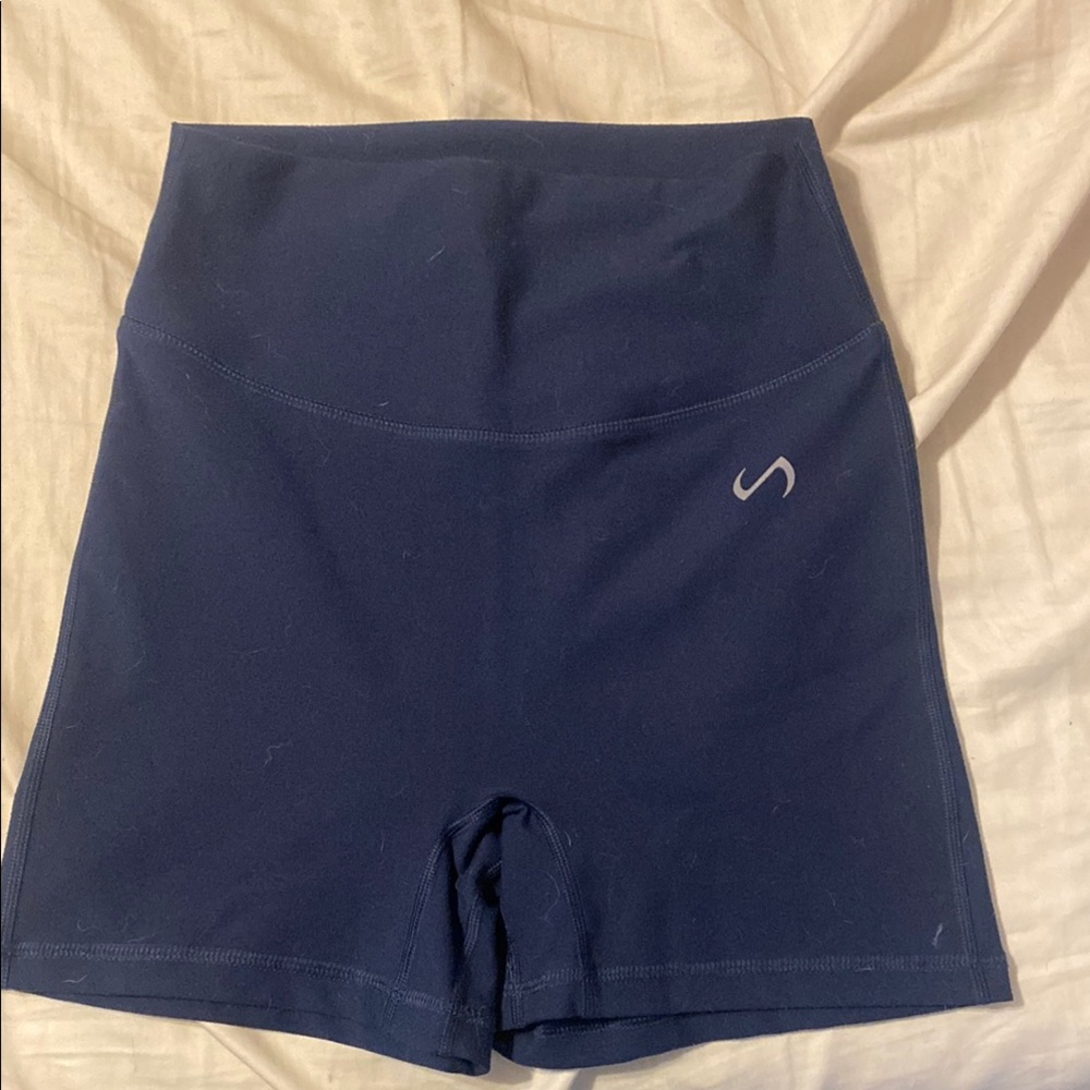 Women's TLF Navy Blue High-Waisted Shorts